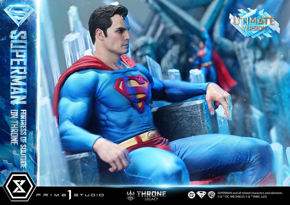 DC Comics Throne Legacy Collection Statue Statue 1/4 Superman Fortress of Solitude on Throne (Design by Gabriele Dell'Otto) Ultimate Version 52 cm